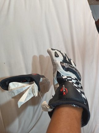 Guantes Level SQCF Negro/Blanco Nuevos
