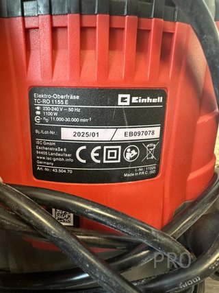 Fresadora eléctrica Einhell