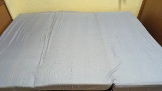 Sofá Cama 0,90 x 2,90 m Tela Azul