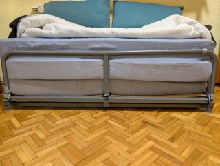 Sofá Cama 0,90 x 2,90 m Tela Azul