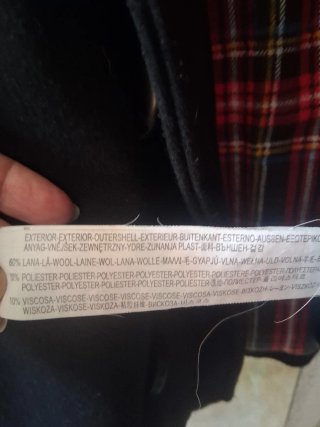 Chaqueta Bershka Negra Talla L