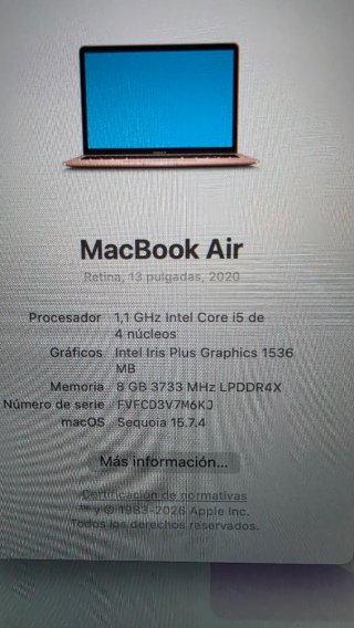 MacBook Air 13 2020 Oro Rosa