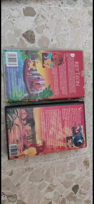 Lote 6 Cintas VHS Disney Clásicos Español