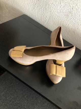 Zapatos ante beige