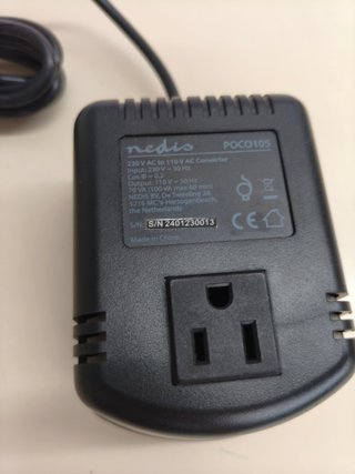 Convertidor Nedis 230V a 110V 100VA