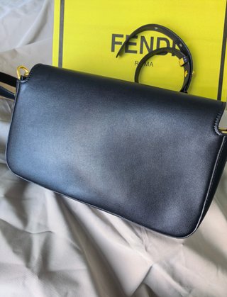 Borsa Fendi Baguette Nero Dorato