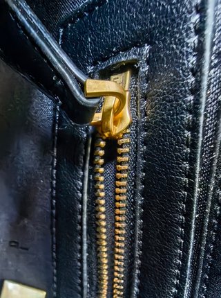Borsa Fendi Baguette Nero Dorato