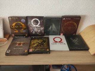 Colección God of War PS3, PS4 y PS2.