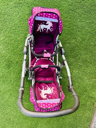 Carrito Gemelar Muñecas Bayer Design plegable