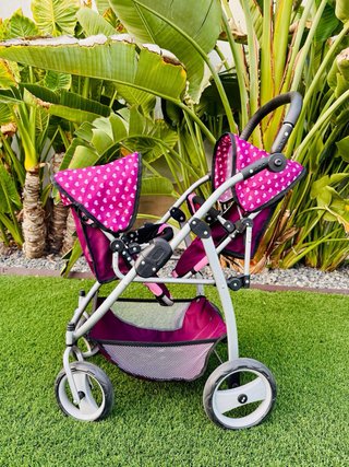 Carrito Gemelar Muñecas Bayer Design plegable