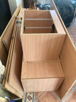 Armario de madera color beige/marrón (oferta)