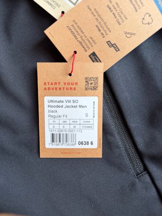 Giacca Outdoor Mammut S Ultimate Hooded NUOVA Trek