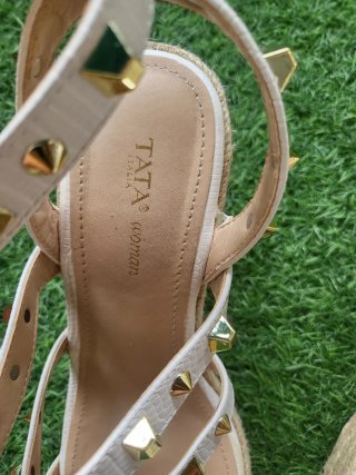 Sandali TATA Donna Beige/Oro Tg 37