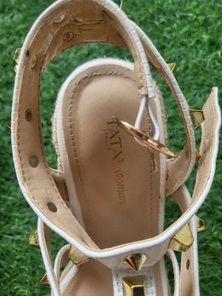 Sandali TATA Donna Beige/Oro Tg 37