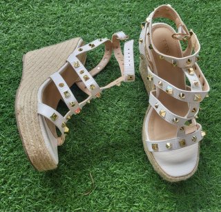 Sandali TATA Donna Beige/Oro Tg 37