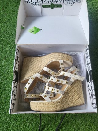 Sandali TATA Donna Beige/Oro Tg 37