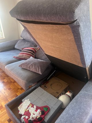 Sofá Chaise Longue Gris