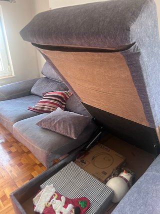 Sofá Chaise Longue Gris
