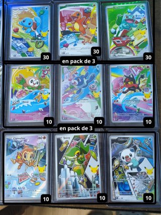 Cartas Pokémon 30 Aniversario