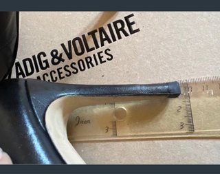 Zadig & Voltaire Zapatos Negros Tachuelas Tacon