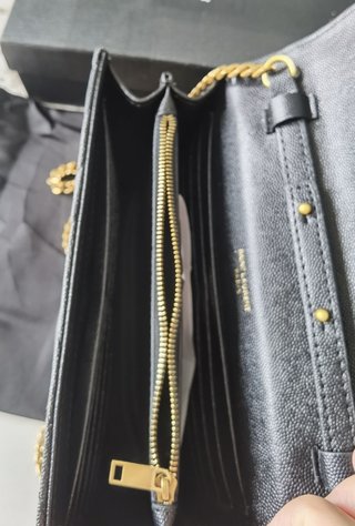 Bolso YSL WOC pequeño piel caviar con caja