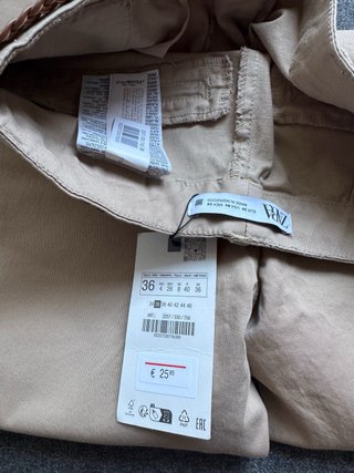 NUEVO Pantalón chino mujer Zara Talla S