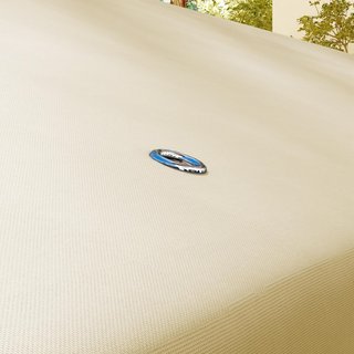 Toldo de Repuesto para Gazebo de Jardín con Techo de 2 Niveles, Cubierta de Poliéster para Gazebo de 3x3m, Beige