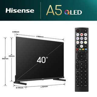 TV Hisense 40 QLED Smart TV como nuevo