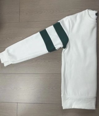Jersey Fred Perry cuello redondo verde y blanco