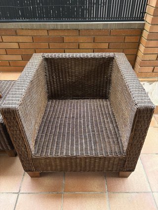 Conjunto Sofá y Sillones Ratán Exterior