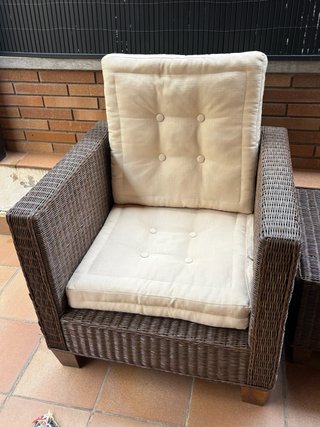 Conjunto Sofá y Sillones Ratán Exterior