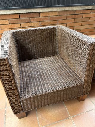 Conjunto Sofá y Sillones Ratán Exterior