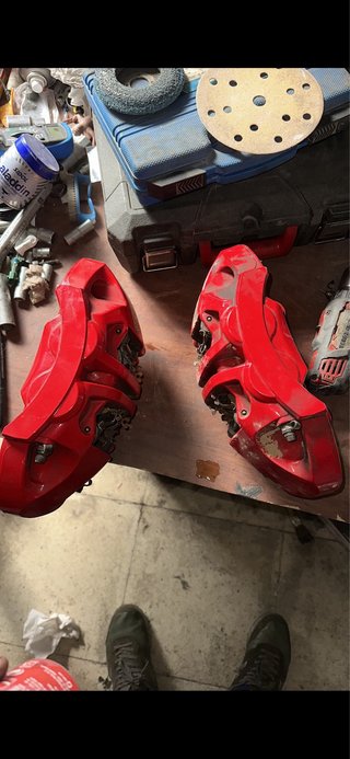 Pinzas Audi S5 Rojas