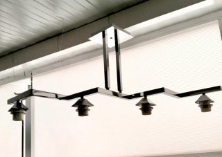 Lámpara de techo moderna plata