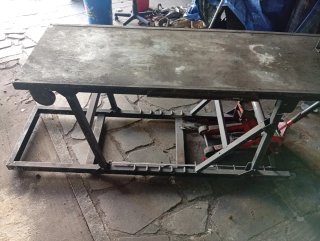 Mesa elevadora para taller