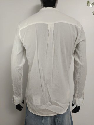 Camisa Zara cuello mao blanca