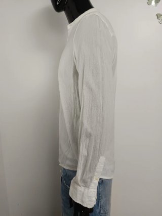 Camisa Zara cuello mao blanca