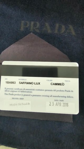 Bolso Prada Nude Piel Original con Certificado