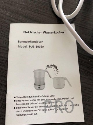 Hervidor eléctrico plegable