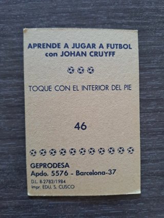 Platini 2 Cromos Aprende con Cruyff