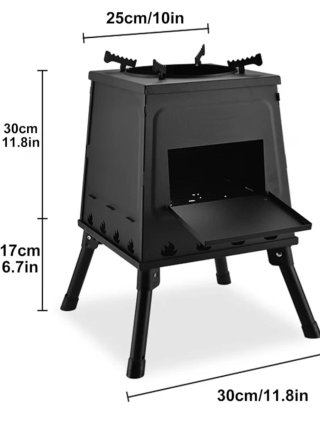 Estufa leña portátil T220