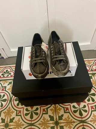 Zapatillas Superga Cotton Dyed Grises