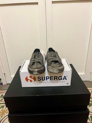 Zapatillas Superga Cotton Dyed Grises