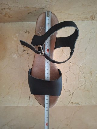 Sandalias cuña yute MARYPAZ negras T40