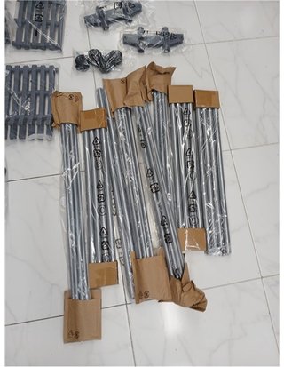 Amazon Basics Tendedero tipo torre - para interior - con alas plegables - Plateado - 4-niveles - 126 x 64 x 173 cm (L x W x H)