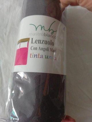 Lenzuolo Mastro Bianco Grigio