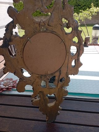 Orologio da muro barocco in stile vintage dorato