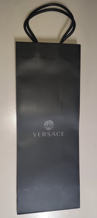 Busta regalo originale Versace nera con manici