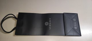 Busta regalo originale Versace nera con manici