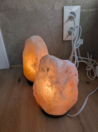 Lámparas de sal del Himalaya (2 unidades)